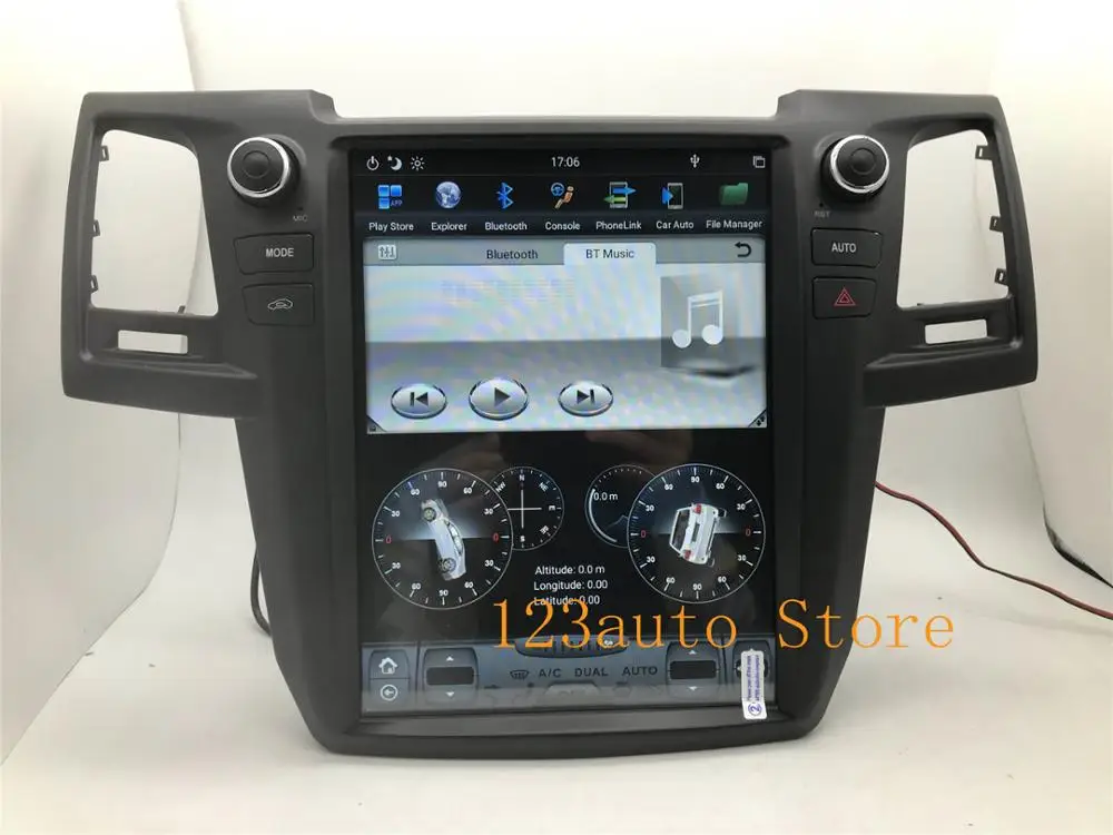 12 1 дюймовый Вертикальный стиль Тесла Android 9 0 автомобильный DVD GPS-плеер навигация