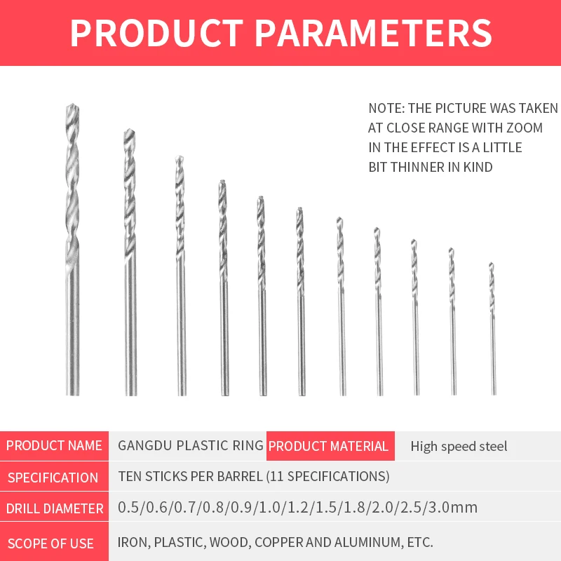

10pcs 1.0-13mm Cobalt Drill Bit For Stainless Steel Woodworking Twist Drill Bit Drill Hole Cutter Metal Drilling