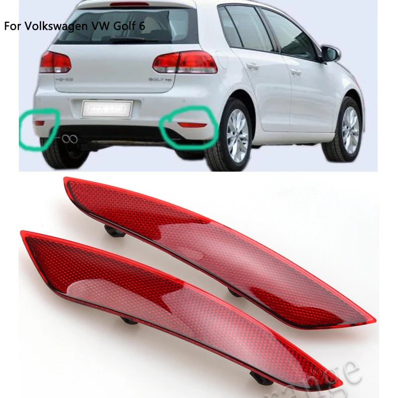 Задний бампер отражатель лампы для Volkswagen Гольф 6 MK6 2009 2010 2011 2012 2013 гольф vw авто