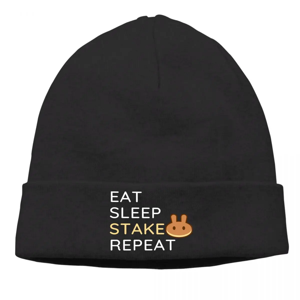 

Skullies Beanies Caps Eat Stake Repeat Knitting Winter Warm Bonnet Hats Hip Hop Ski Cap