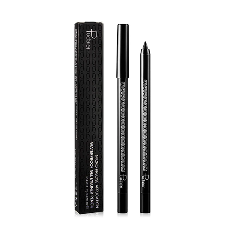 1pcs Профессиональная Черная Подводка для глаз, гелевый карандаш, водостойкий, долговечный, легко носить, одноцветная подводка для глаз, тату-ручка, Косметика для макияжа, TSLM2 - Цвет: 1pcs