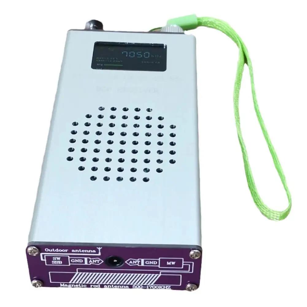 

1PCS New ATS100 DSP Receiver Radio Receiver 150K-30MHZ 64M-108MHZ FM RDS AM LW MW SW SSB With Whip Antenna
