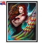 Алмазная живопись, вышивка крестиком 5D, Сексуальная фея, сделай сам, вышивка ангельские крылья Стразы, мозаика ручной работы, украшение для дома, роспись, подарок
