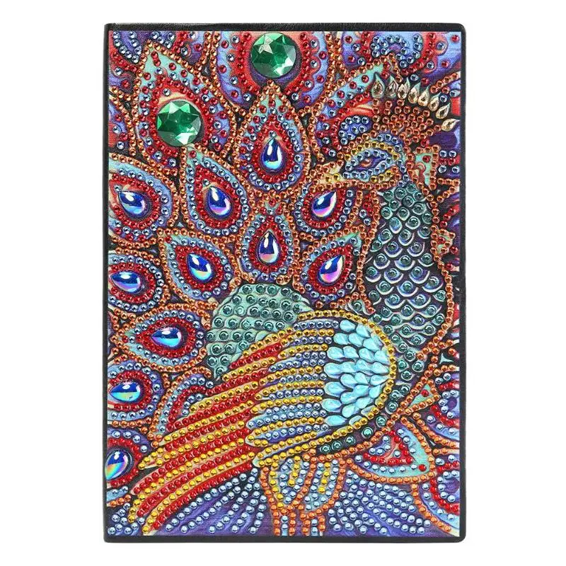 DIY алмазная живопись Тетрадь Винтаж Павлин животных особой формы алмазов 50