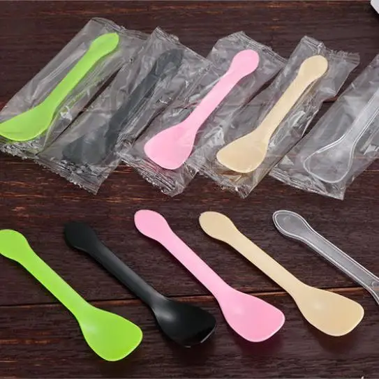 Одноразовая маленькая ложка для мороженого десертная Желейный пудинг бритая