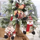 Рождественская кукла, игрушки, Санта-Клаус, снеговик, лось, подвесное украшение для рождественской елки, Рождественское украшение для домашней вечеринки, Рождественский подарок