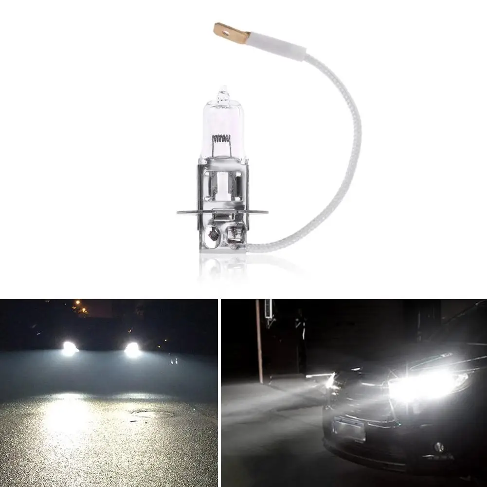 

1Pcs H3 12V 3000K Car Xenon Head Lamp Halogen Fog Light Bulb 55W Headlight For High/Low Beam Fog Lamp Auto Products Accessories