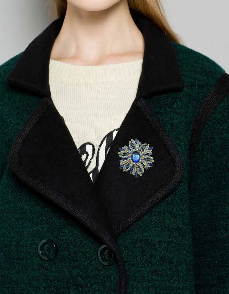 Ювелирные изделия Блейзер симпатичная брошь в форме цветка большие Броши