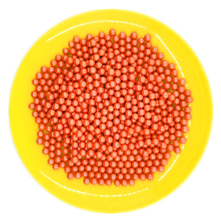 20 г съедобных сахарных капкейков конфетных бусин 1/2 мм оранжевая пищевая