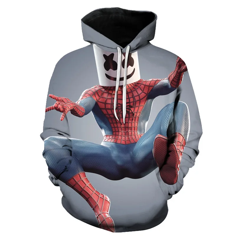 

DJ Marshmallow Custom Hoodie Hoodie Sweatshirt Cute Woman/Men Hip Hop Motorcycle Style Hoodie