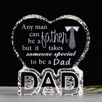 special gift to dad birthday gift for father happy fathers day present k9 crystal dad frame giving keepsake