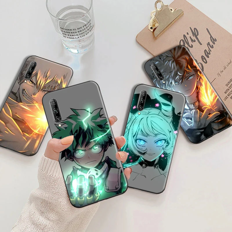 

My Hero Academia Phone Case For Huawei P20 P30 Lite Pro P30 P40 P40 Lite P40 Pro P40 Huawei P Smart Z 2019 2021 Soft TPU Black