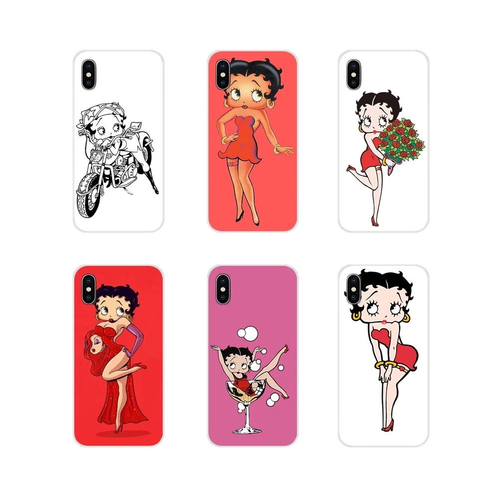 Силиконовый чехол для телефона Чехлы Apple IPhone X XR XS 11Pro MAX 4S 5S 5C SE 6S 7 8 Plus ipod touch 5 6 Betty Boop