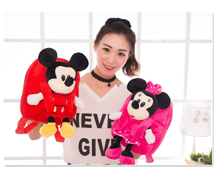 Мини Микки рюкзаки в форме мышки с рисунком из мультфильмов Минни Маус и плюшевые
