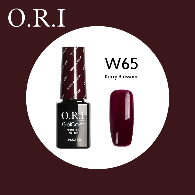 O.R.I, 12 мл, УФ-гель для ногтей, УФ светодиодный Гель-лак для ногтей, гибридный впитывающий Гель-лак, лак для ногтей, лак для ногтей - Цвет: W65