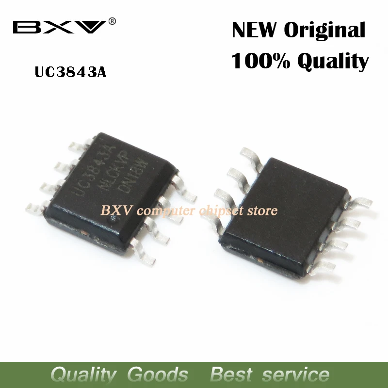 10pcs UC3843 3843B UC3843A SOP-8 chip free shipping | Электронные компоненты и принадлежности