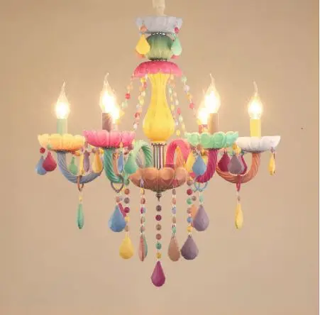 

Romantic crystal chandelier modern bedroom colorful chandelier modern dazzling crystal chandelier glossy crystal chandelier