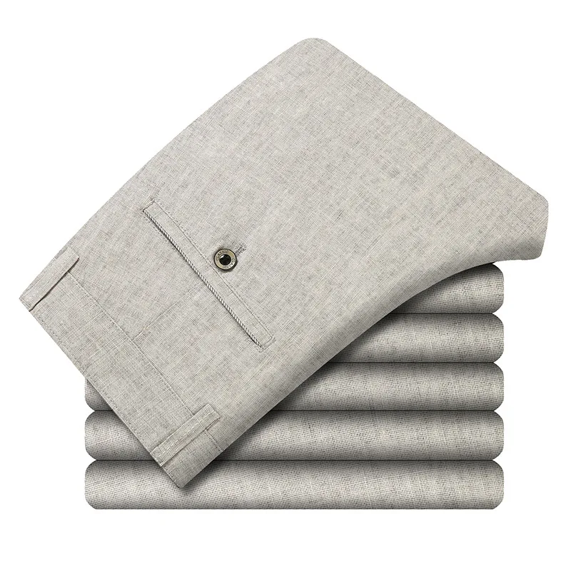 Мужские повседневные дышащие брюки деловые размеры 28-38 лето | Мужская одежда