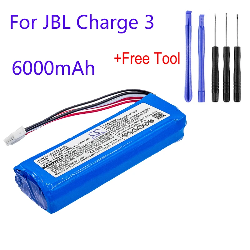 Cameron Sino GSP1029102A для JBL Charge 3 CS JML330SL 6000 мАч запасной динамик аккумулятор Аккумулятор