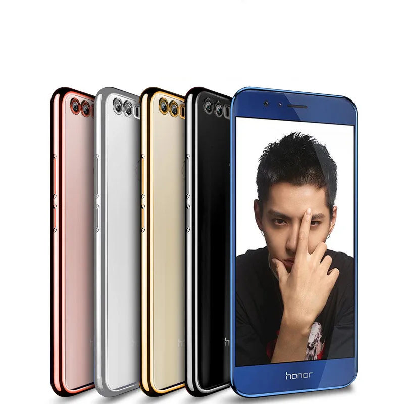 Простой Чехол-бампер для Huawei Honor V10 8 9 10 7X 6X 7A 7C 8X Max Pro Lite Play Note Ультратонкий
