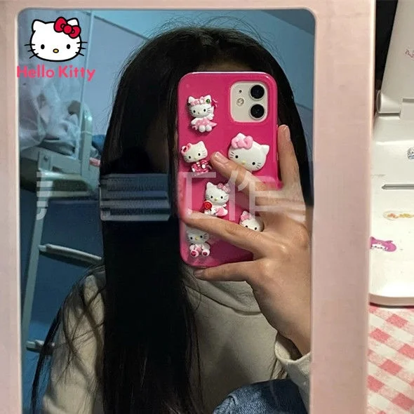 

Hello Kitty case for iPhone 6S/7/8P/X/XR/XS/XSMAX/11/12Pro/12mini Phone Three-dimensional Soft Case Case Cover