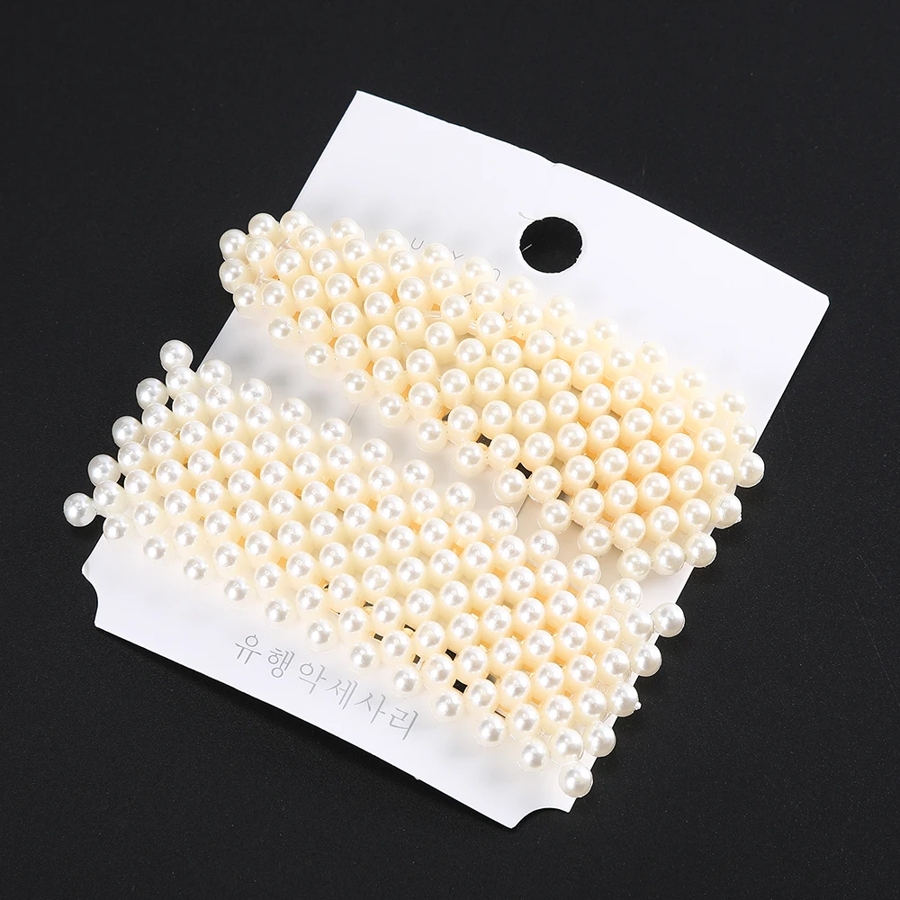 Женская заколка для волос Haimeikang элегантная Заколка с жемчугом в Корейском стиле 2