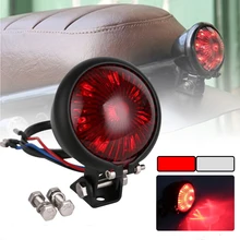 SPEEDPARK мотоцикл Красный 12V светодиодный регулируемый Cafe Racer Стиль задние фонари светильник мотоцикл тормозных задние лампы светильник для измельчитель