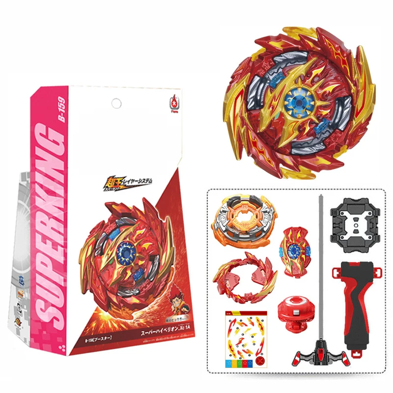 

Newest Beybleyd Burst Super King Gyroscope Toys for children with Launcher and Handlebar Alloy Assemble Gyro Gift for Kids