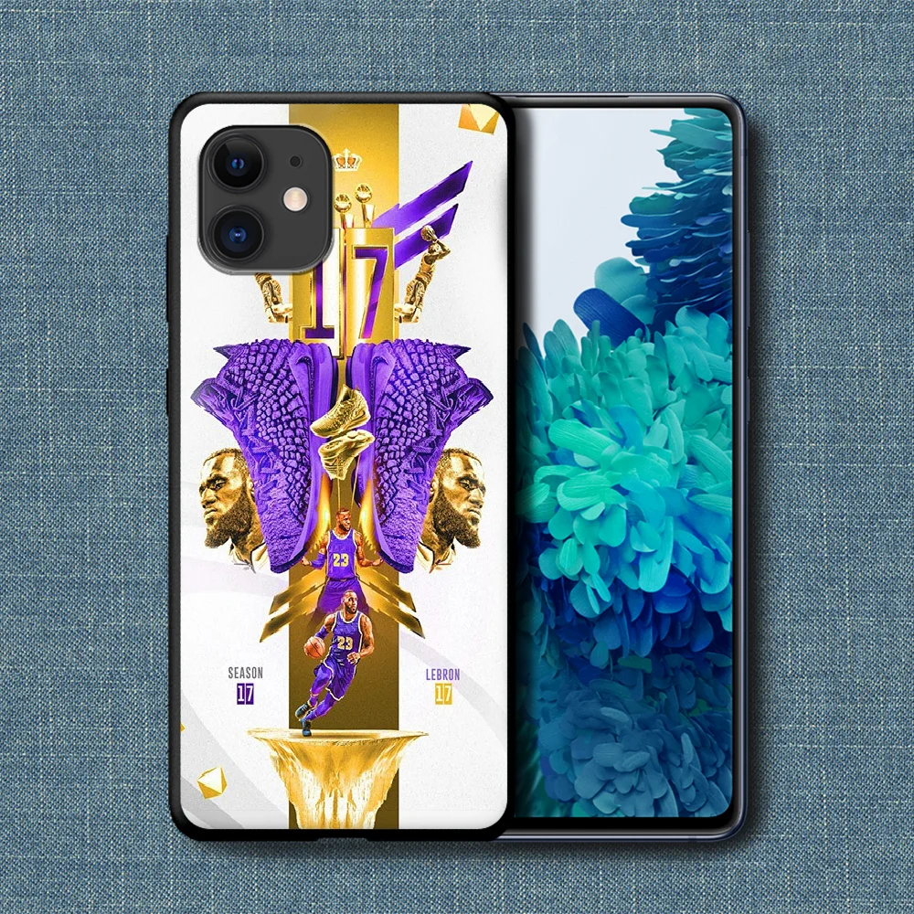 

James King Basketball Phone Case For iPhone 4 4s 5 5S SE 5C 6 6S 7 8 Plus X XS XR 11 12 Mini Pro Max 2020 black Cover Pretty