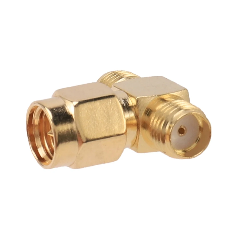 

SMA Male to Two SMA Female Triple T RF Adapter Connector 3 Way Splitter NEW