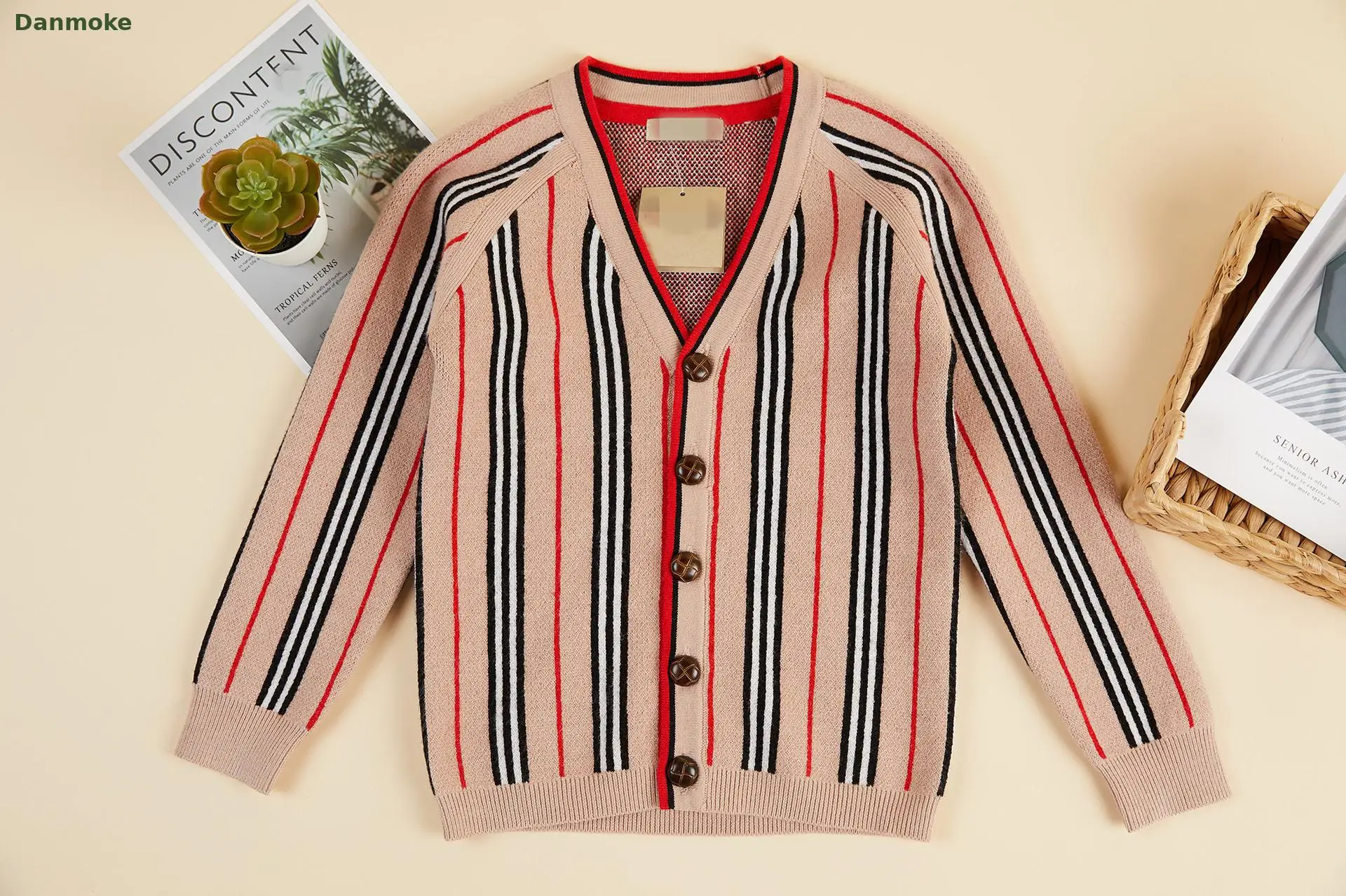 Danmoke/кашемировые свитера для мальчиков и девочек топы Детские кардиганы в