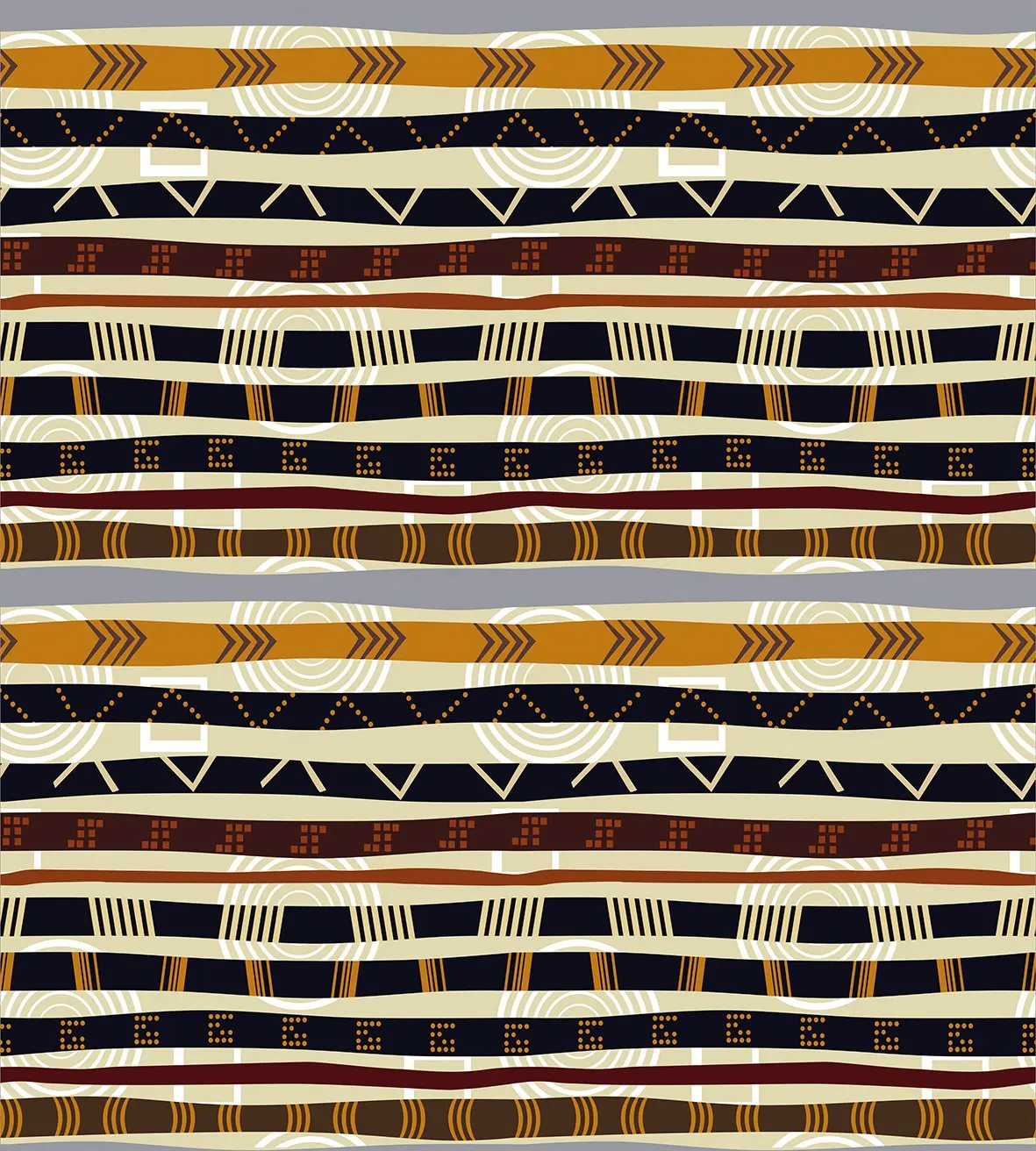 Набор с абстрактным пододеяльником геометрические формы в этническом стиле