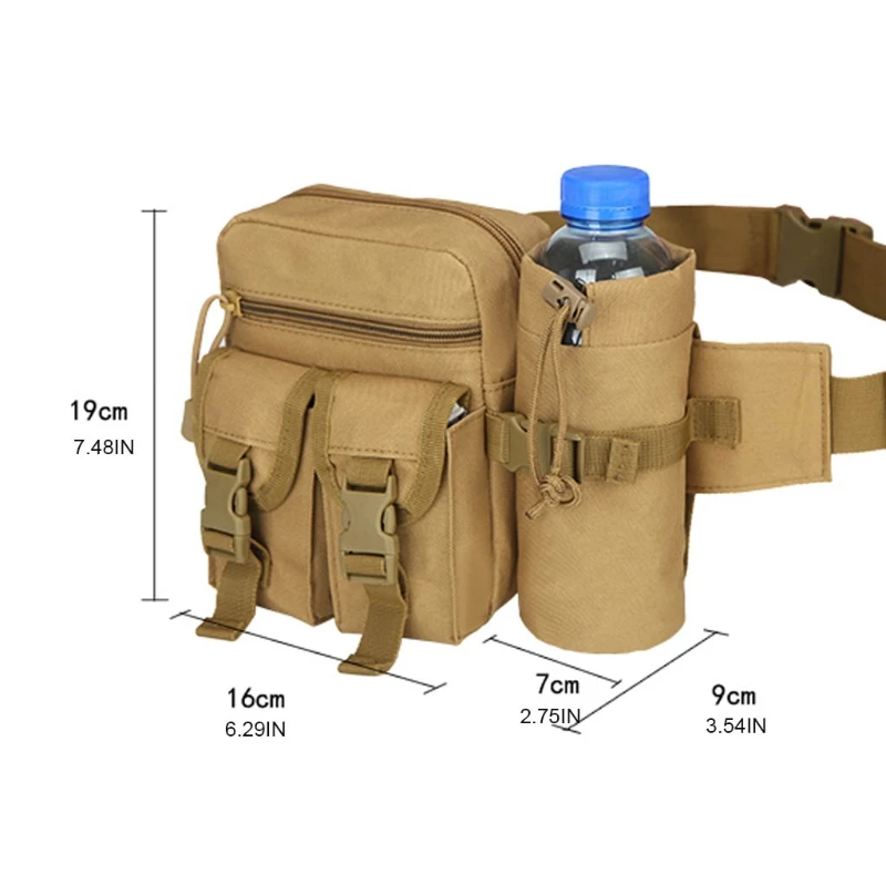 

Уличная поясная сумка Fanny Pack, военная поясная сумка с держателем для бутылки с водой