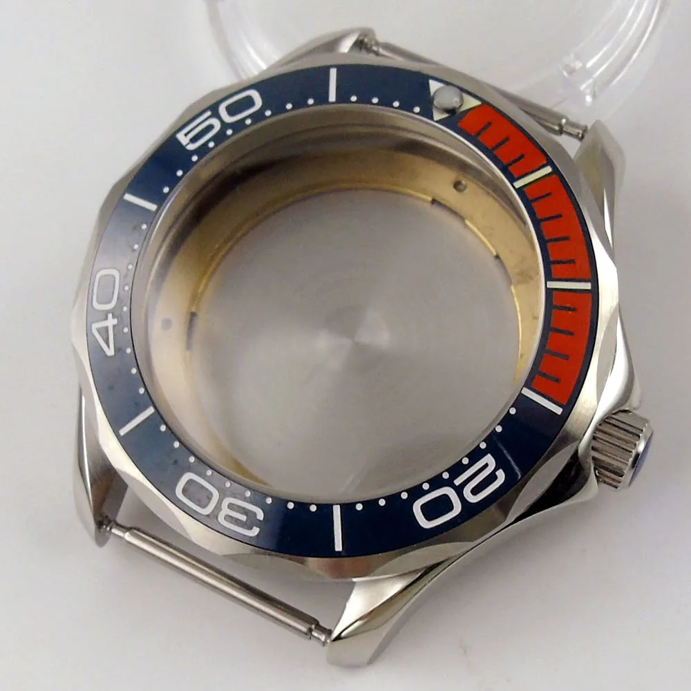 

Stainless Steel 41mm Automatic Men Watch Sapphire Glass No Cyclop for NH35 NH36 MIYOTA 8215 821A Seeing Glass Back