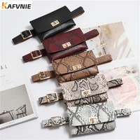 kafvnie fashion belt bags vintage waist belt bags phone pocket pu leather waist pouch vintage lady fanny pack wholesale 2019