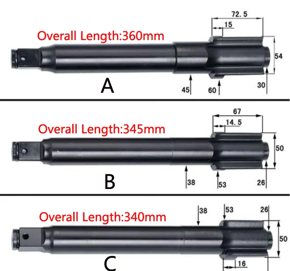Насадки для пневматического ударного гайковерта аксессуары квадратные оправки