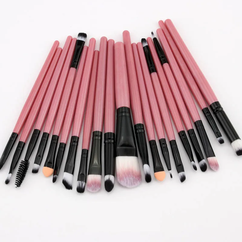 20 шт. набор кистей для макияжа Профессиональная основа пудра губ Тени век
