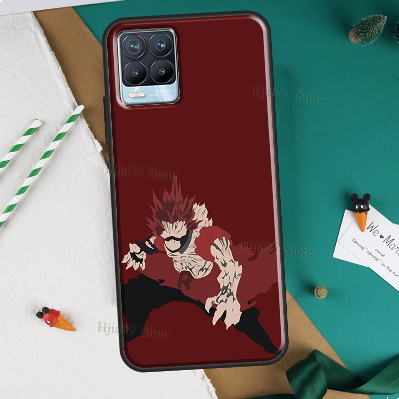 Чехол для OnePlus 9R 8T 9 10 Pro Nord 2 чехол Eijiro Kirishima Hero академия OPPO Realme 8 C21 C3 GT Neo Master 8i 9i -