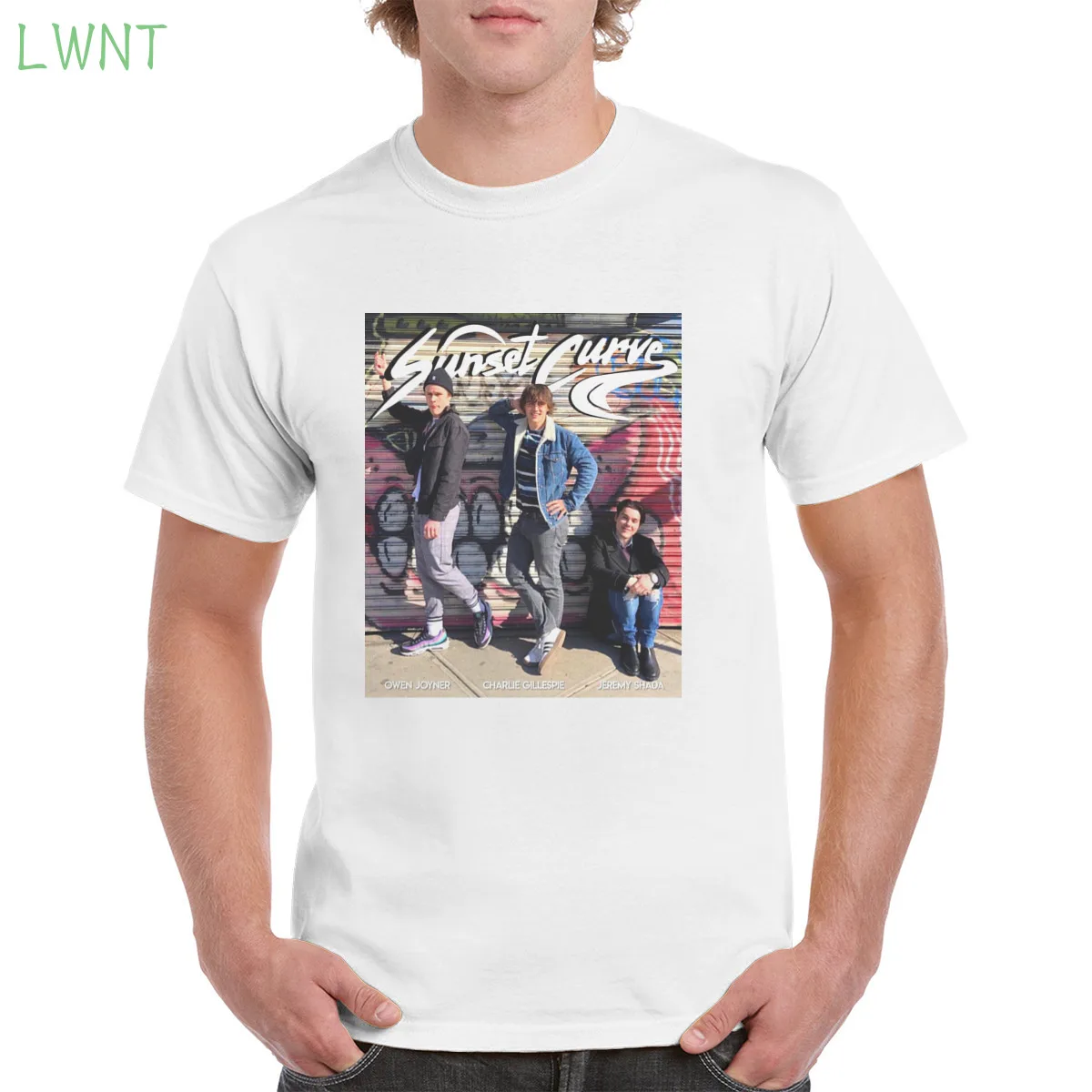 

100% Cotton Sunset Curve owen joyner charlie gillespie Tshirt Top Harajuku Aesthetic Tshirt Oversized clothes Female/Man TShirt
