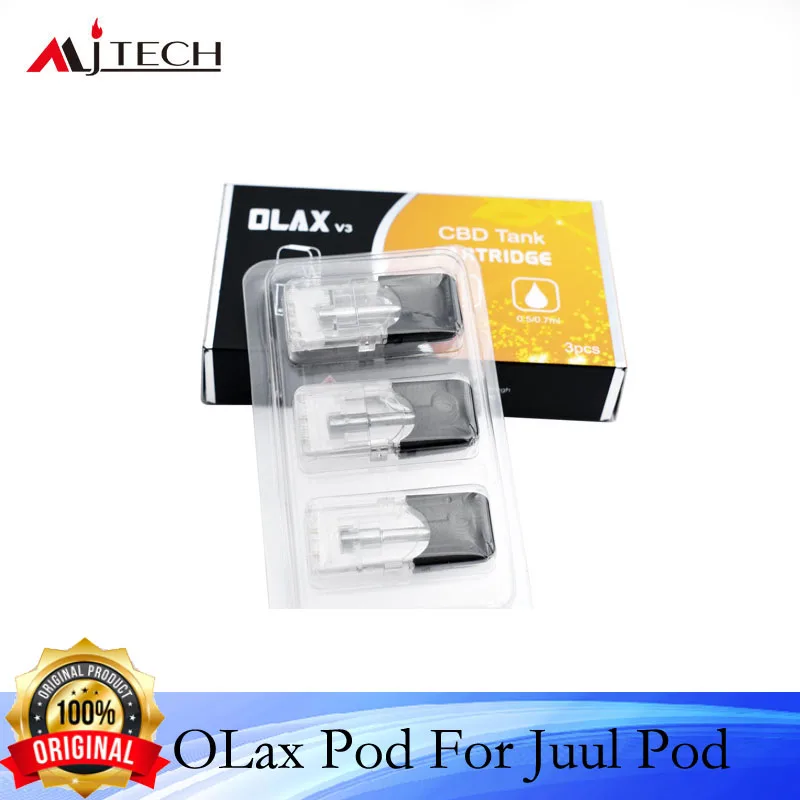 Лидер продаж 3 шт./лот картридж для вейпа JUUL JC01 JBOX батарея испарителя MJTECH OLAX V3 0 5 Ом
