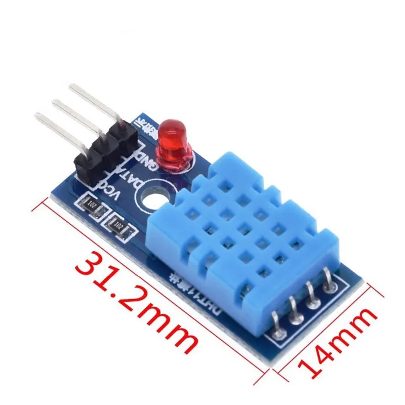 Digital Temperature and Humidity Sensor DHT11 LED Modules Electronic Building Blocks with Dupont Line For Arduino Diy Kit | Обустройство