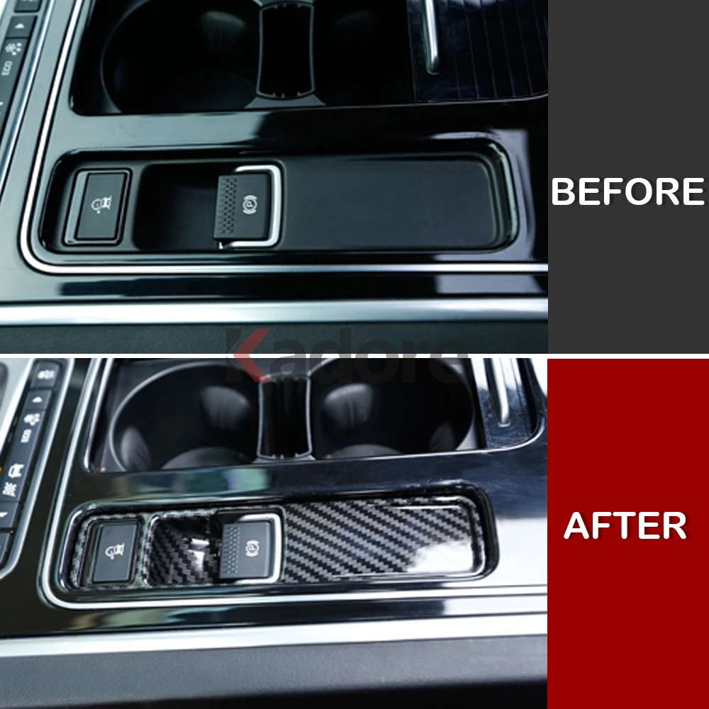 

Автомобильная наклейка, аксессуары для Jaguar F-PACE 2016 2017 2018, углеродное волокно, электронная лампа, кнопка переключения, крышка, отделка