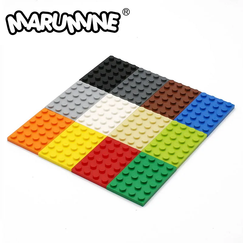 MARUMINE 30 шт. 4x6 точек Базовая пластина строительные блоки 3032 Кирпичи DIY классические