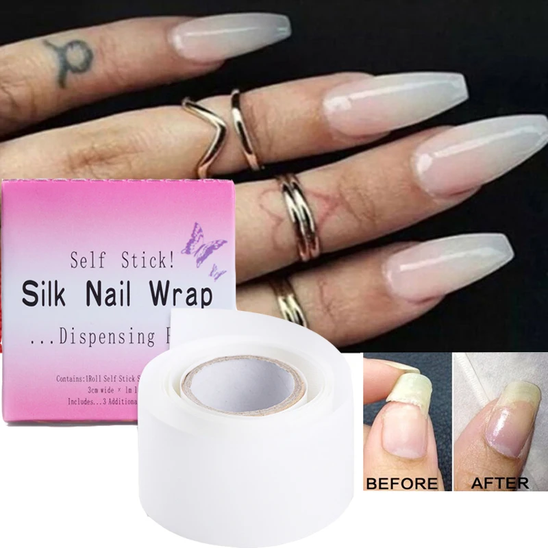 Шелковая лента из стекловолокна для дизайна ногтей фототерапии армированный