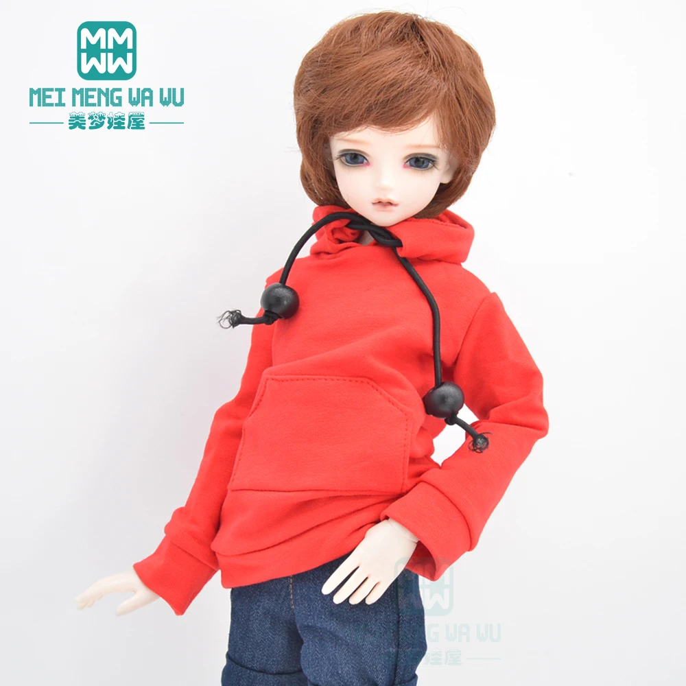 Одежда для кукол BJD 30-45 см 1/4 дюйма MSD MYOU YOSD модный свитер с капюшоном белый черный