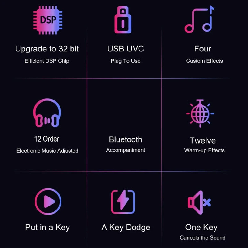 

V9 Bluetooth Sound Card USB Headset Microphone Webcast Live Streaming Sound Card Phone Computer Singing Sound Card