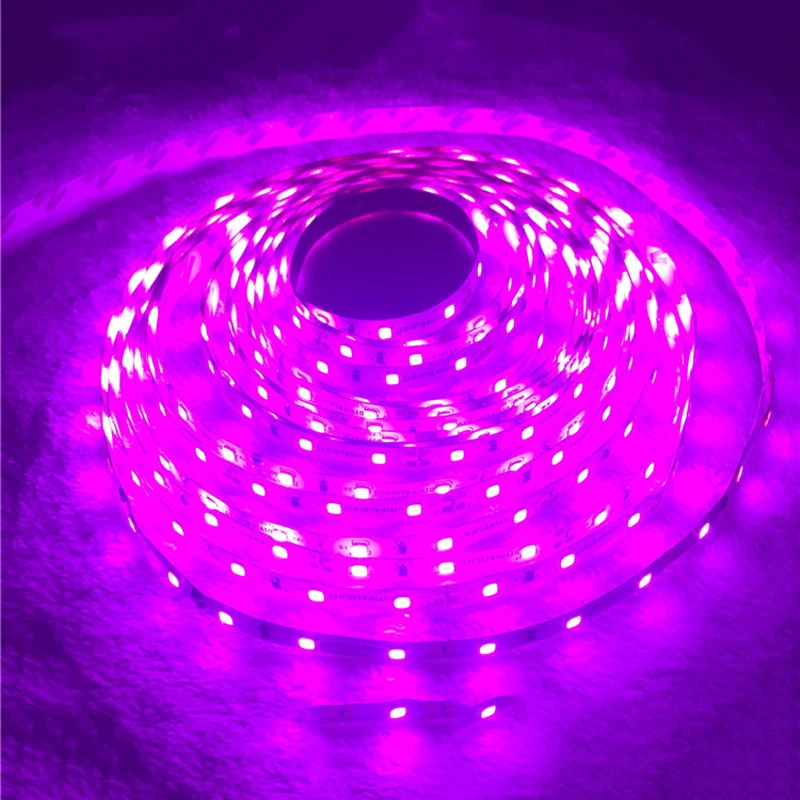 

Romantic Pink LED Strip light IP65 Waterproof 3528 SMD 60LED/M 5M flexible LED rope bar light DC12V Led decroation tape
