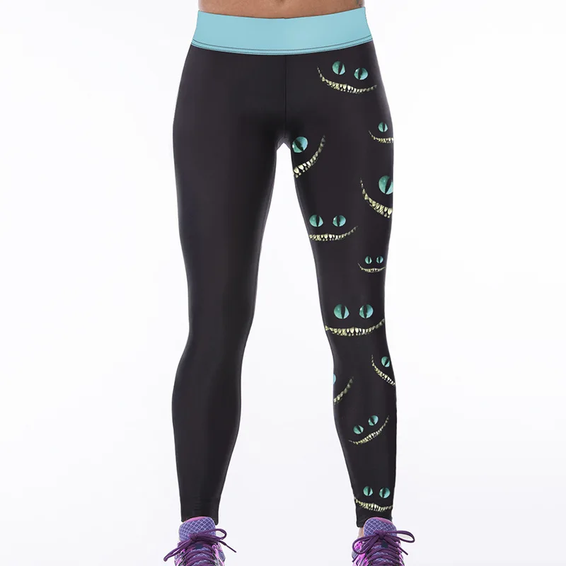 

Fashion 3D Printed Leggings Slim Elastic Women Cropped Pants Sexy Hip-Lift Workout Leggings Casual Running Fitness Sports Pants