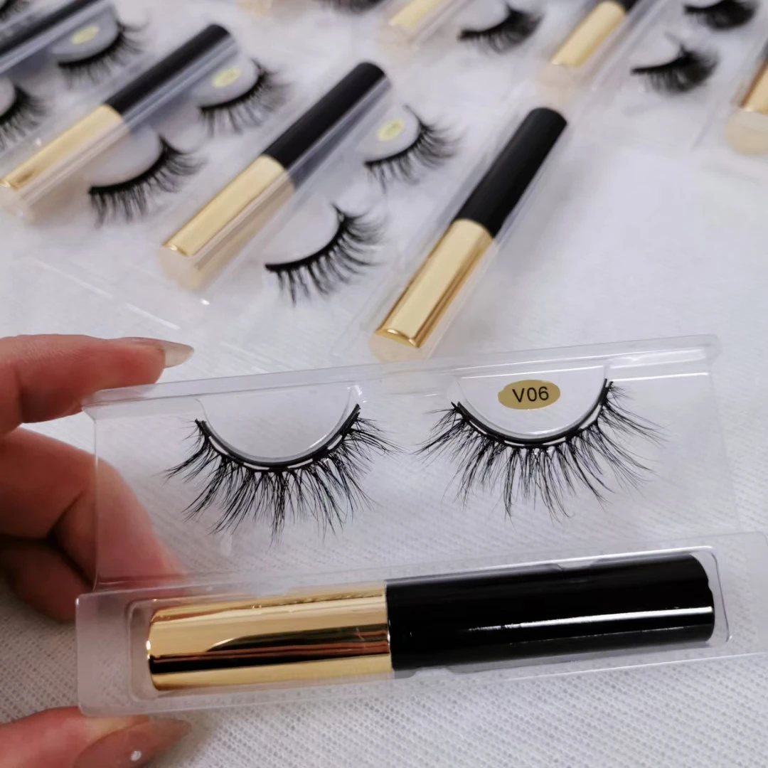 

V Series Magnetic Eyelashes Magnet Eye Lashes With Eyeliner Glue