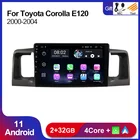 2 ГБ + 32 ГБ Android 11 Автомобильный мультимедийный плеер GPS Авторадио для Toyota Corolla E120 2000-2004 BYD F3 WIFI стерео BT Поддержка Carplay